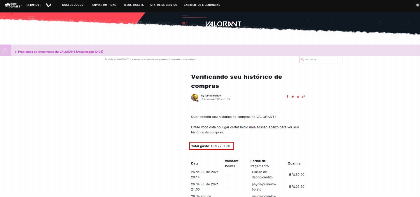 CONTA DE VALORANT 8 MIL GASTO + SKINS QUE NÃO VOLTAM MAIS
