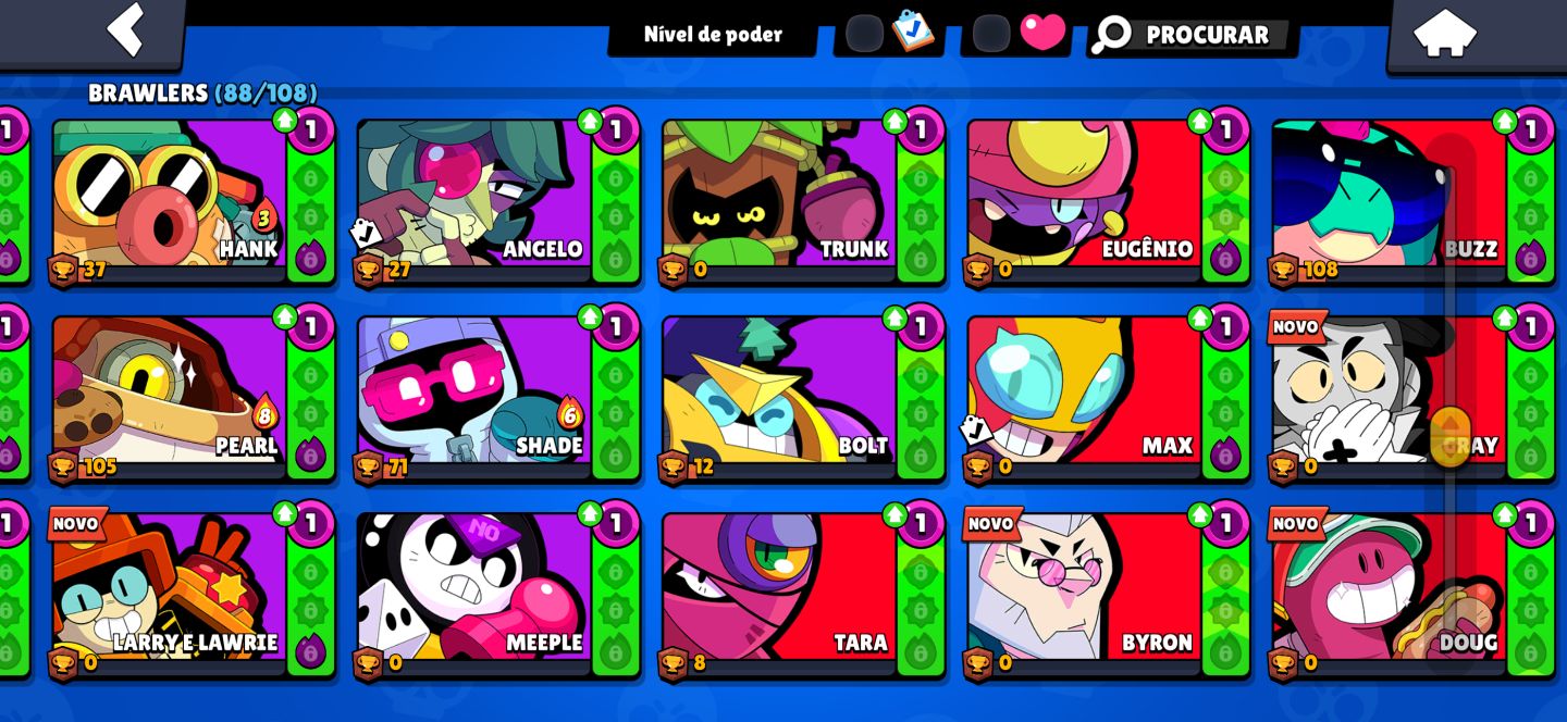 CONTA BRAWL STARS À VENDA 594 GEMAS MUITAS SKINS