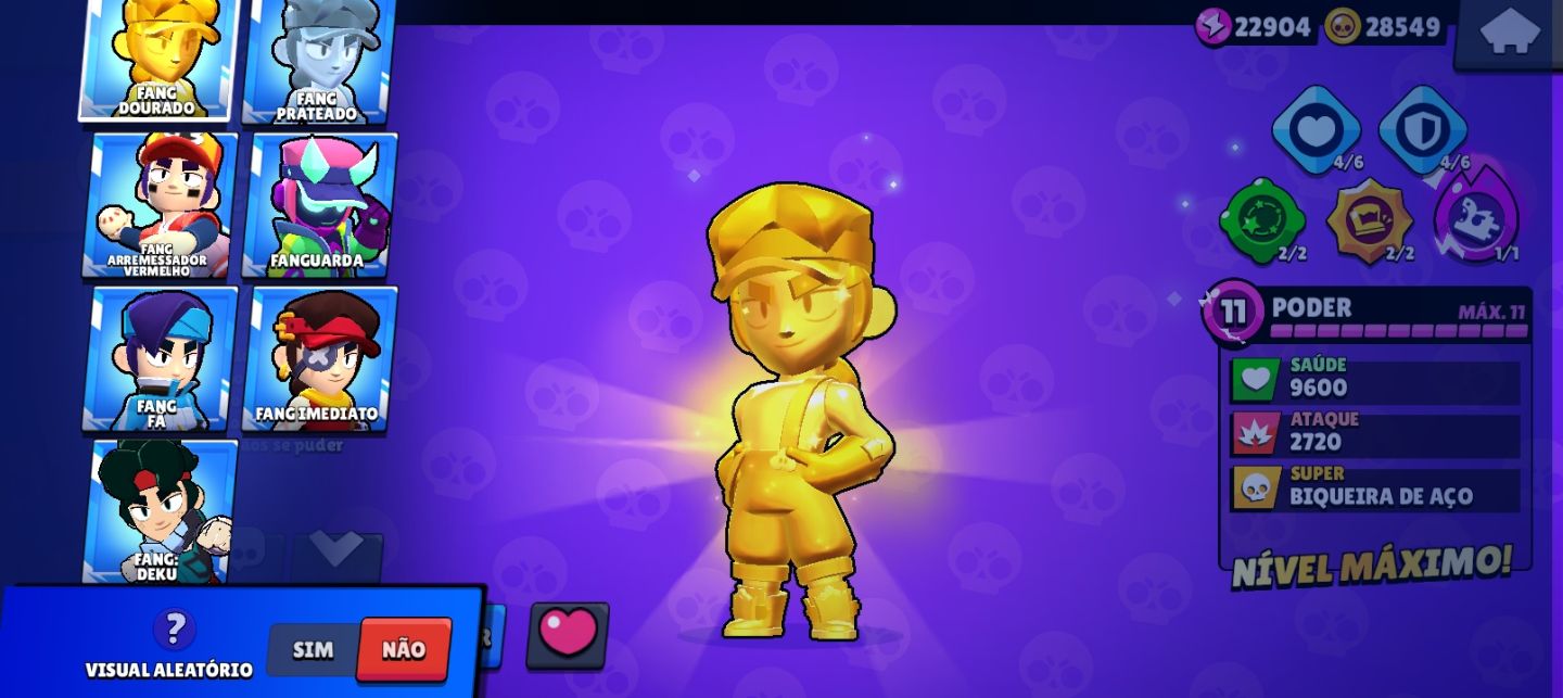 Conta de brawl stars de 2021 com diversos itens