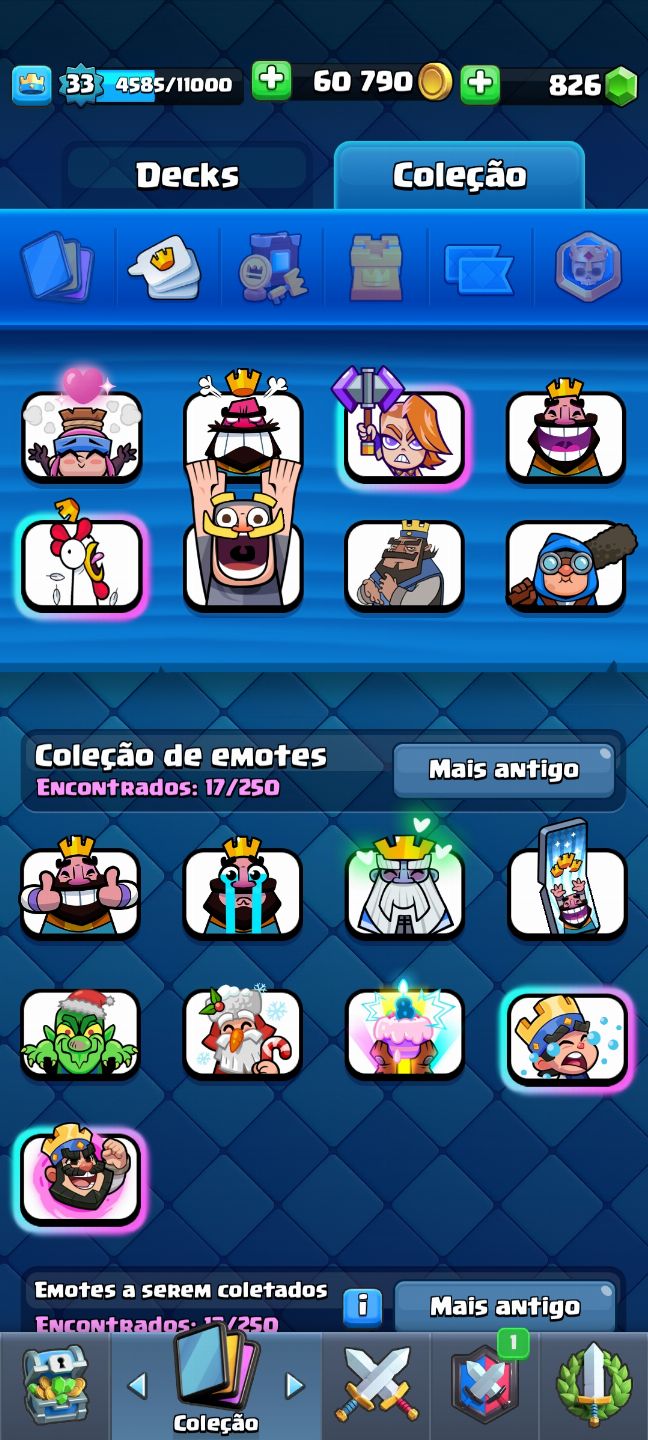 Conta de Clash Royale