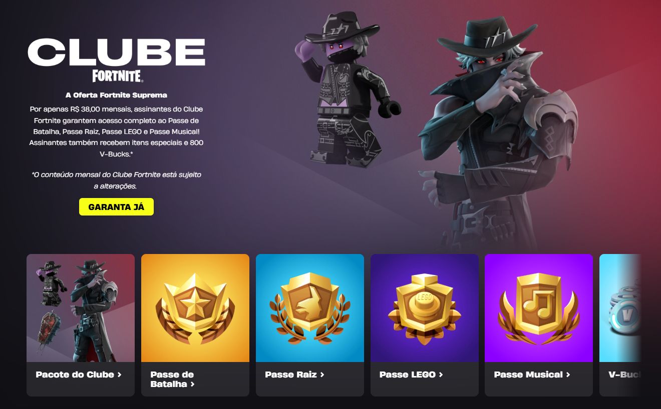 CONTA COM CLUBE FORTNITE + SKINS + VBUCKS E MAIS | FULL ACESSO