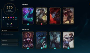 CONTA DE LOL SUPER ANTIGA COM ITENS COLECIONAVEIS