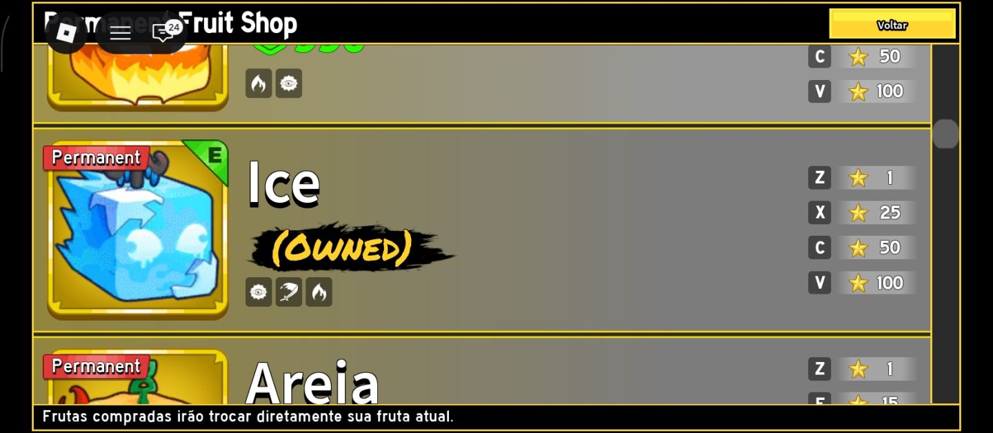 Conta de BLOX FRUITS com todas game pass e muitas frutas permanentes