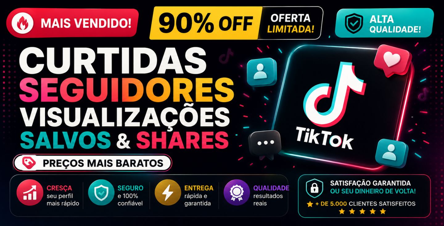 Visualizações para tiktok PROMOÇÃO RELÂMPAGO O MELHOR PREÇO DA GG MAX DE VERDADE
