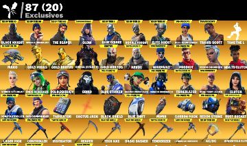 CONTA FORTNITE STW FUNDADOR TRAVIS SCOTT CAVALEIRO NEGRO GLOW PACK TWITCH KRATOS