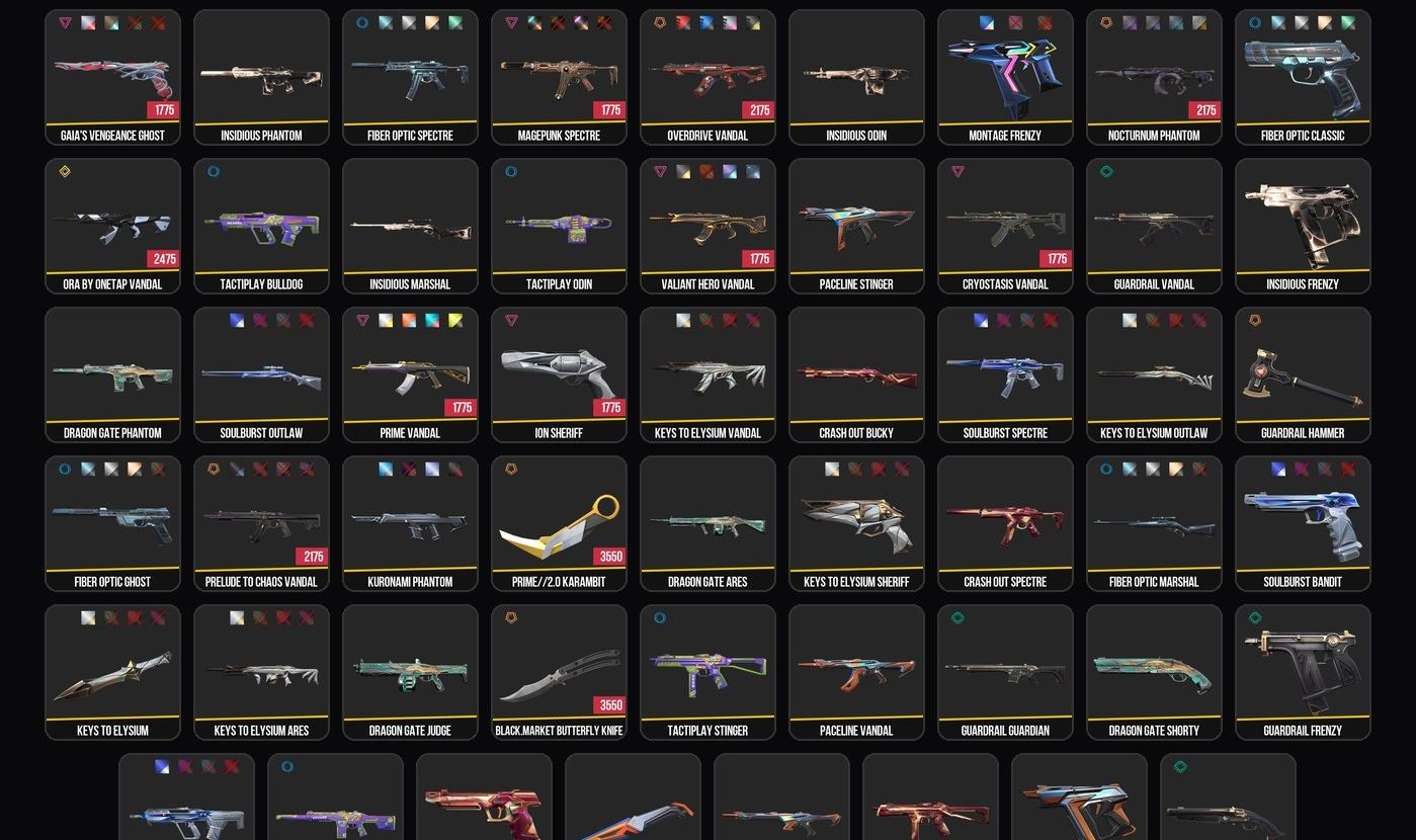 CONTA VALORANT (EU) PRELURDIO DO CAOS/ PRIME KARAMBIT 53 SKINS