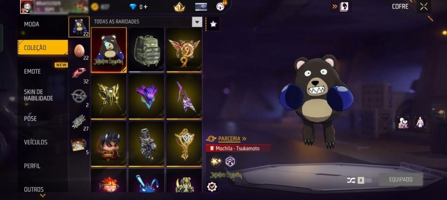 Conta free fire/Várias skins/Promoção!/Leia descrição!! (Negocio preço!)