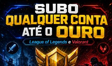 Subo contas no League of legends e Valorant até o ouro!