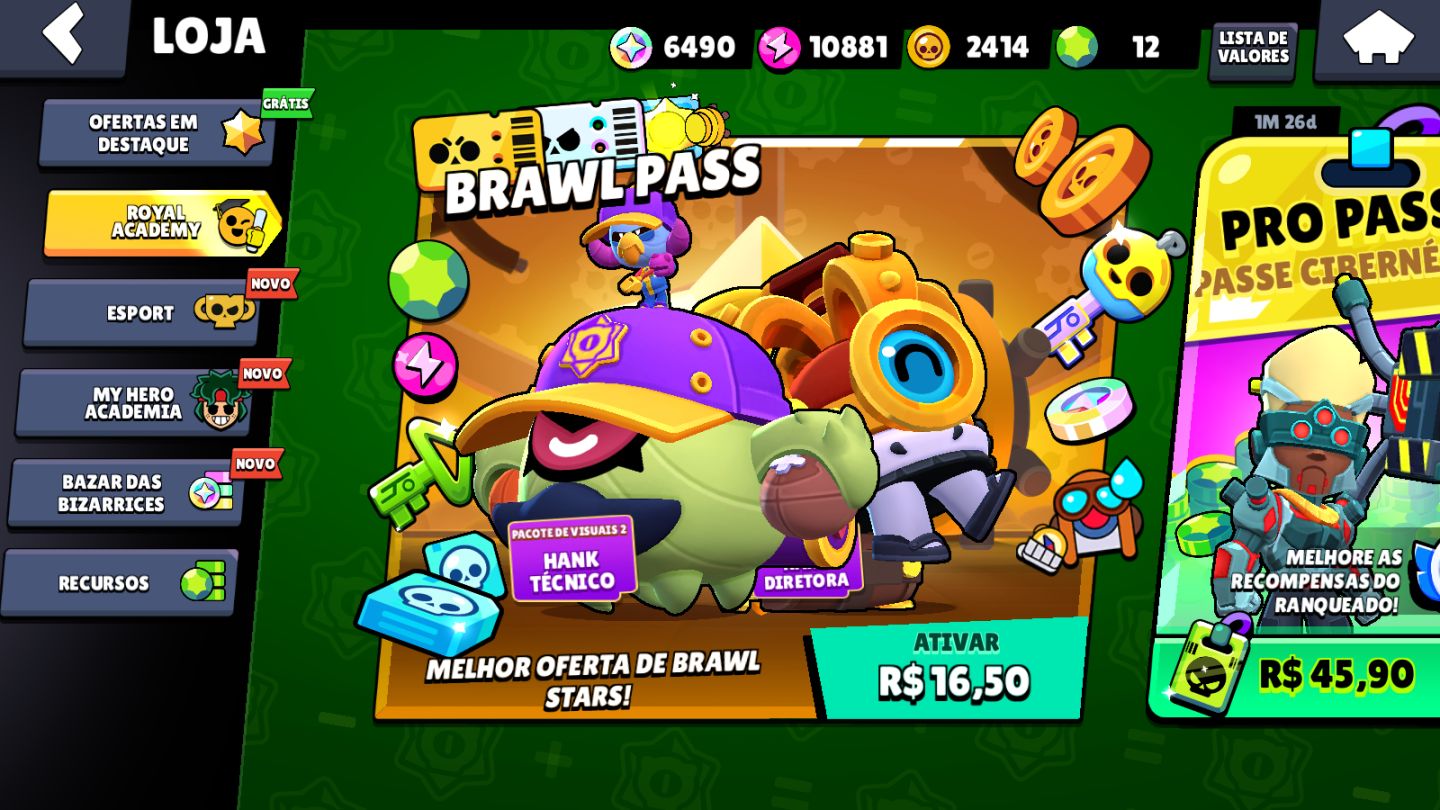 CONTA BRAWL STARS | 67K+ TROFÉUS | 60 BRAWLERS LVL 11 | 36 HIPER | CONTA 2019