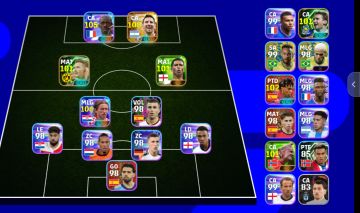 Conta Efootball com dembele blitz e o melhor messi do jogo