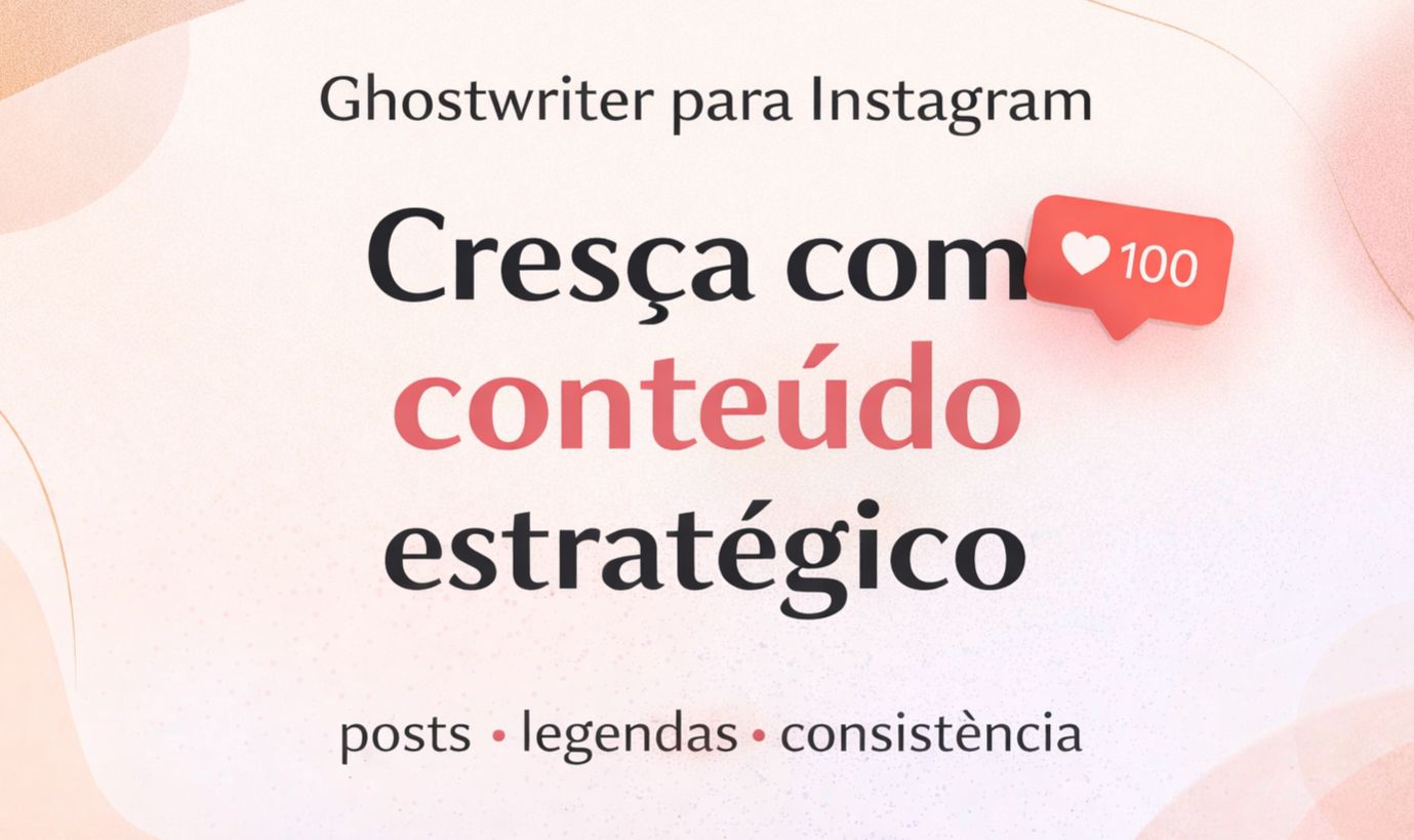 Ghostwriter para Instagram | Cresça seu perfil com conteúdo estratégico