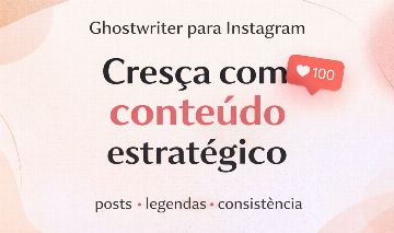 Ghostwriter para Instagram | Cresça seu perfil com conteúdo estratégico