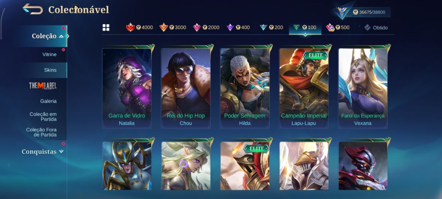 CONTA MOBILE LEGENDS 406 DIMAS SANRIO STREET FIGHTER E JUJUTSU [negócio preço]