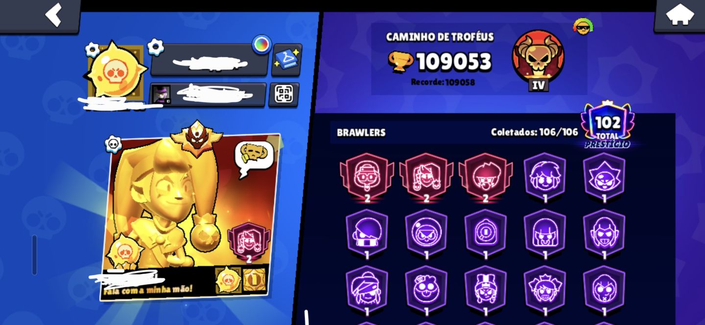 CONTA DE BRAWL STARS ANTIGA COMPLETA