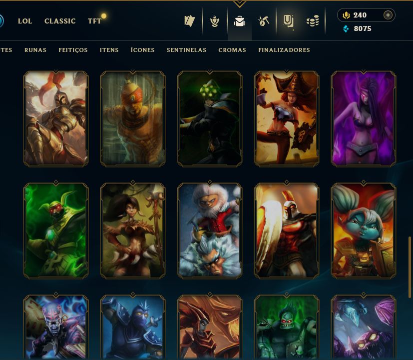SKIN LENDÁRIA DEUS-REI GAREN + [ OURO 2 COM 75 PDLS ] + [ TROCA NICK ]