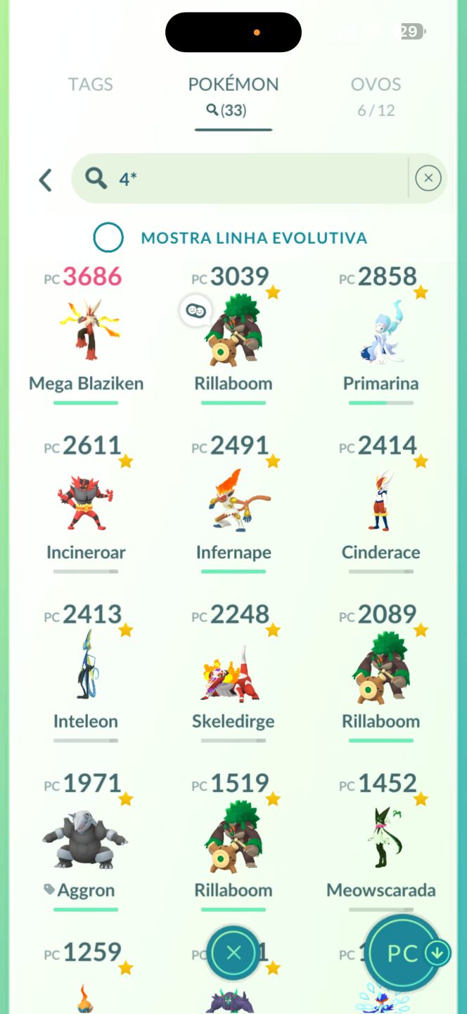 Conta Level 70 de 2016 Pokemon Go 38 Lendário e 38 shinys