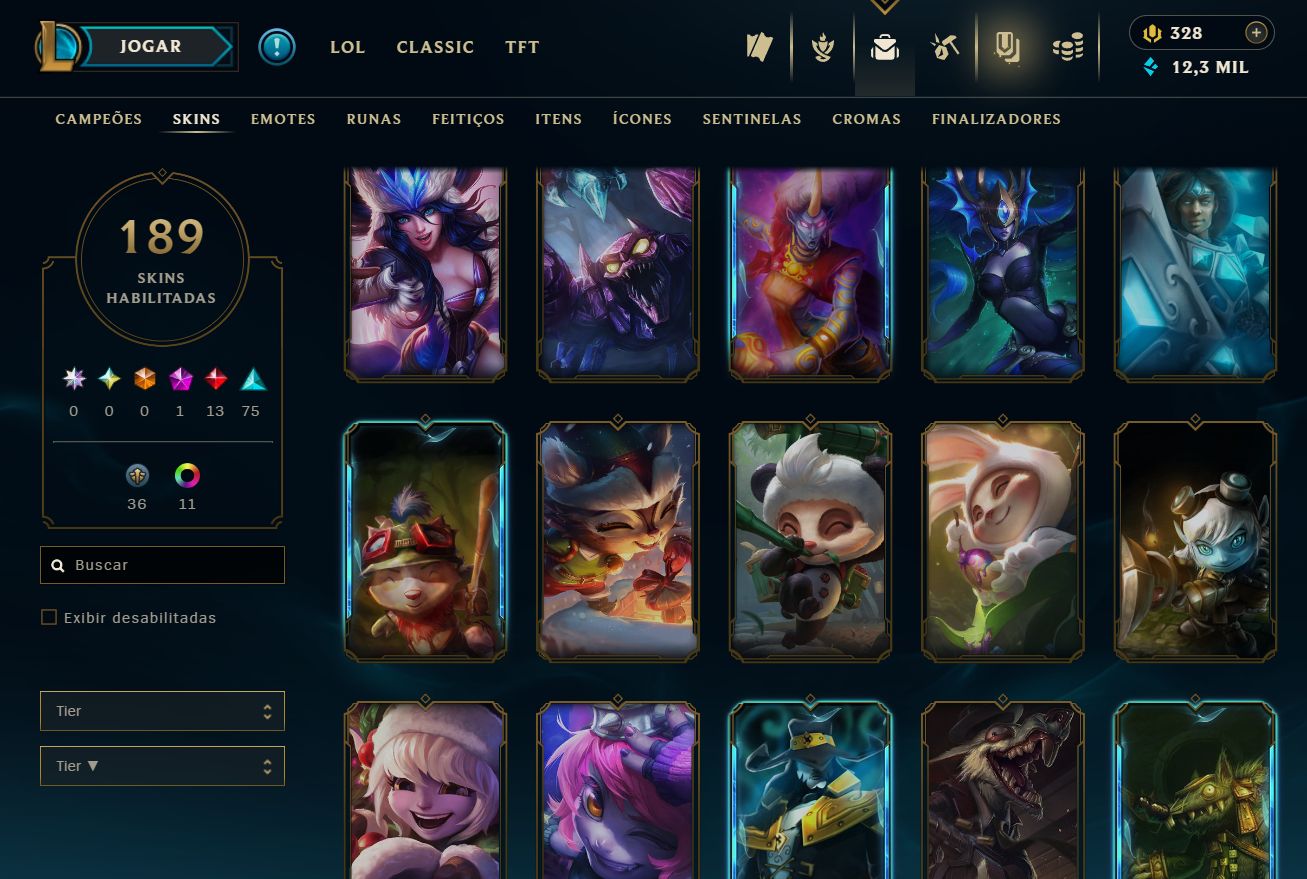 [ACESSO IMEDIATO] Ranked Open 189 Skins 150 Campeões