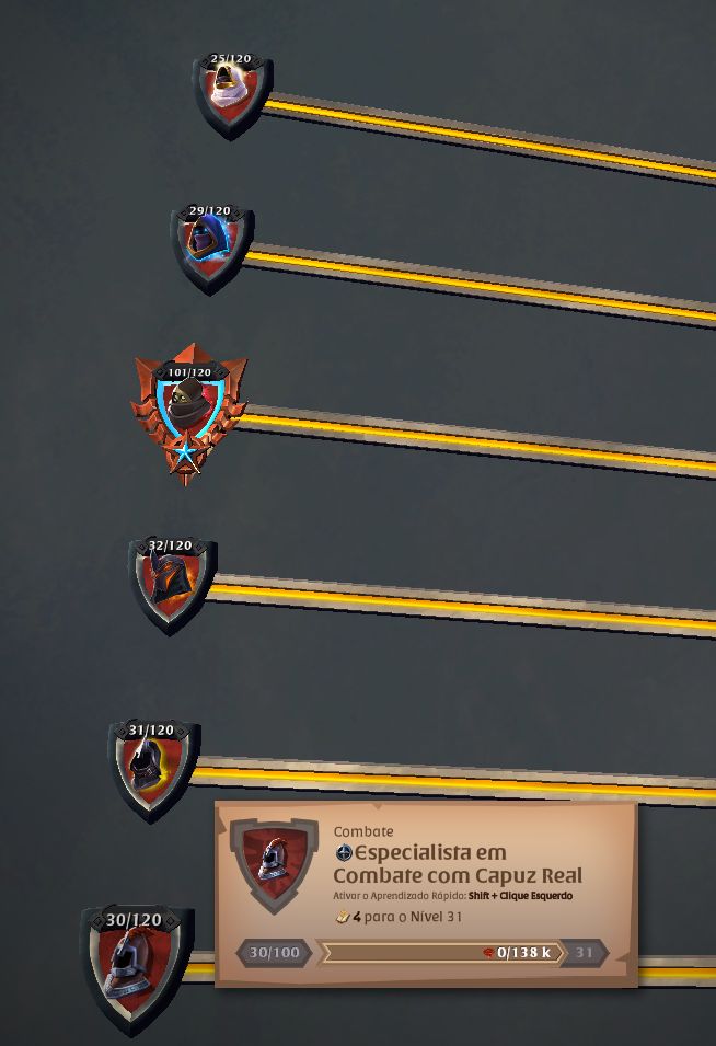 Conta albion online, conta com 100M em itens,coleta t8, equipamentos upados
