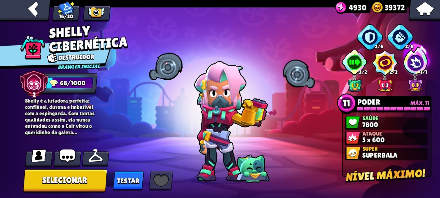 Conta de Brawl Stars com 40k de Troféus e muitas Skins e Recursos!!