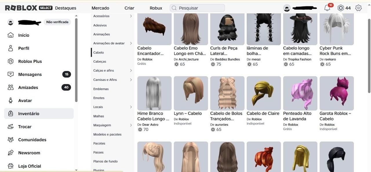 Conta Feminina com Mais de 35Mil Robux Gastos !!!Promoção!!!