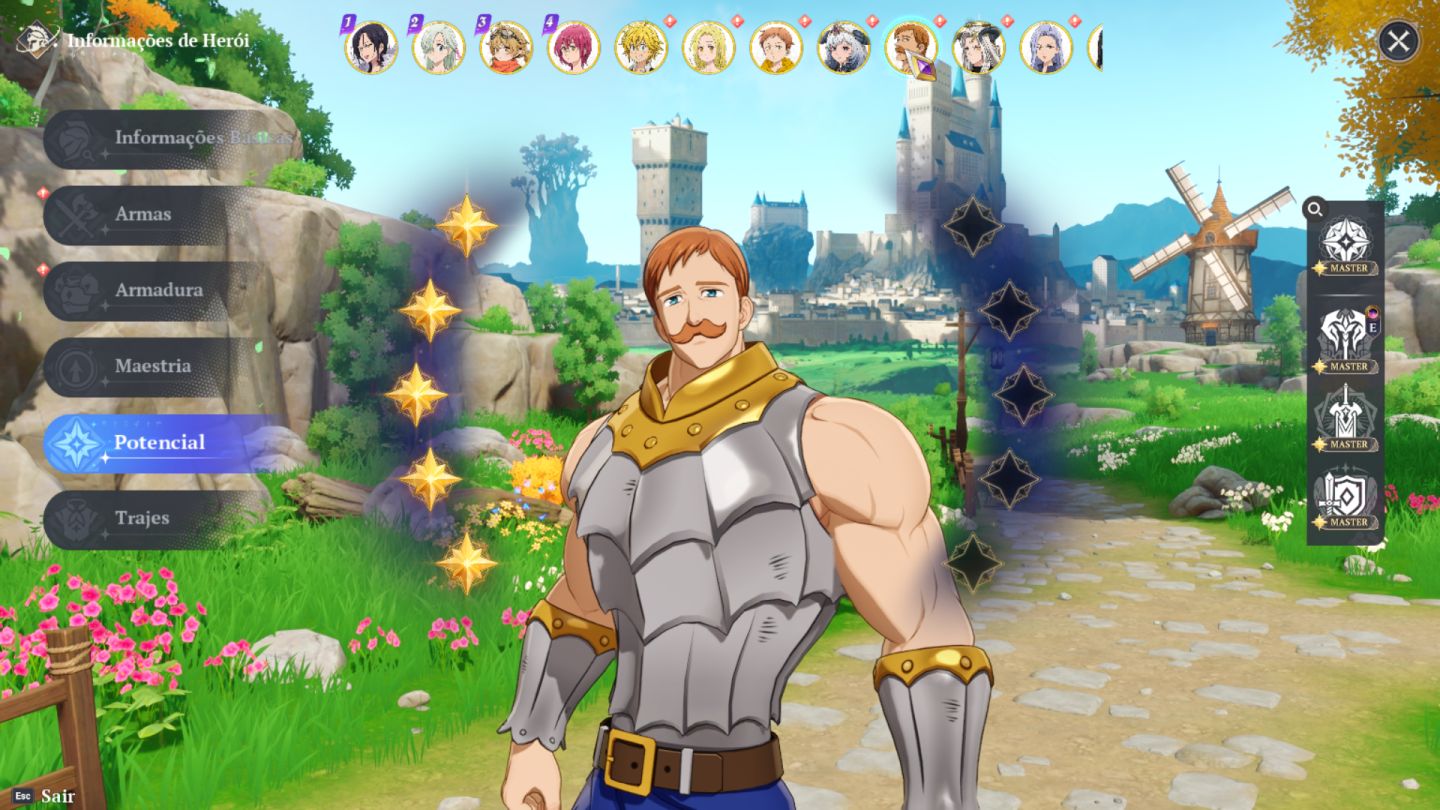 Conta 132k de poder seven deadly sins