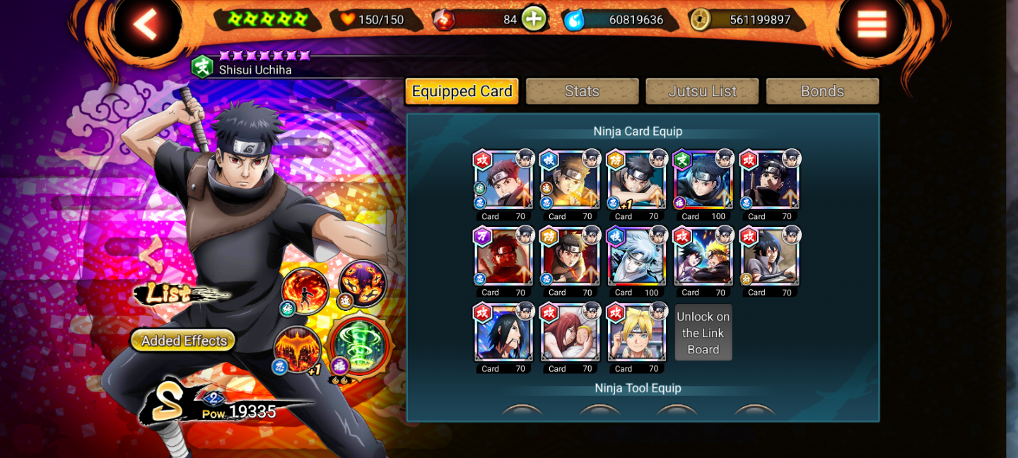 Conta de Naruto X Boruto ninja voltage