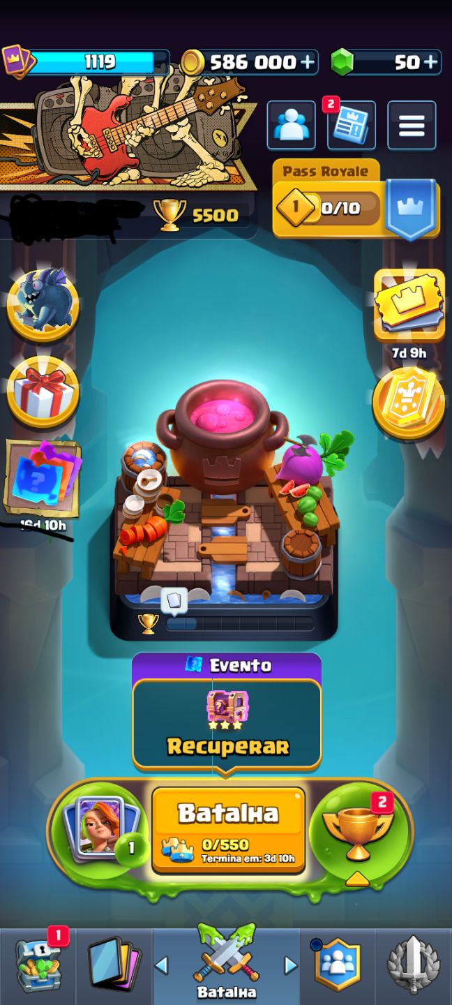 CONTA CLASH ROYALE ARENA 16 8 EVOLUÇÕES,2 HERÓIS.