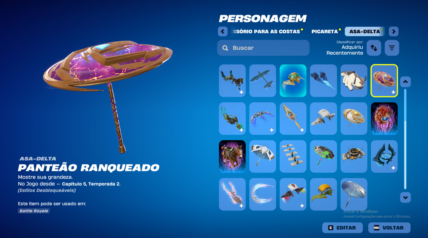 Conta fortnite varinha estelar(30+ skins)
