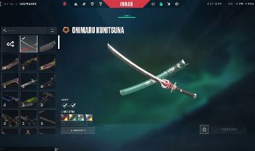 Conta com katana oni e skins de passe