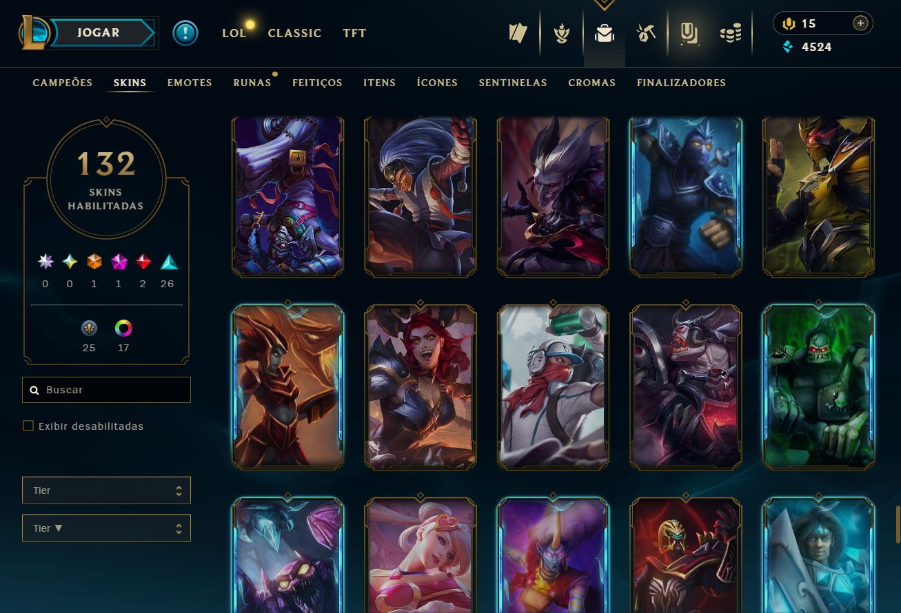 CONTA UNRANKED - 132 SKIN - FULL CHAMP + PREÇO BAIXISSIMO! - 100% SEGURA!