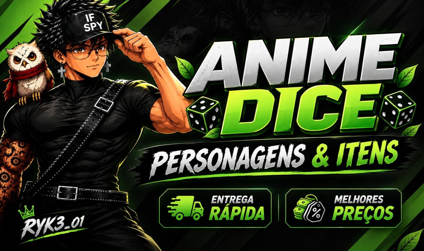 [PROMOÇÃO] ANIME DICE ROBLOX - DADO DE ANIME | PERSONAGENS | ITENS | GEMAS |