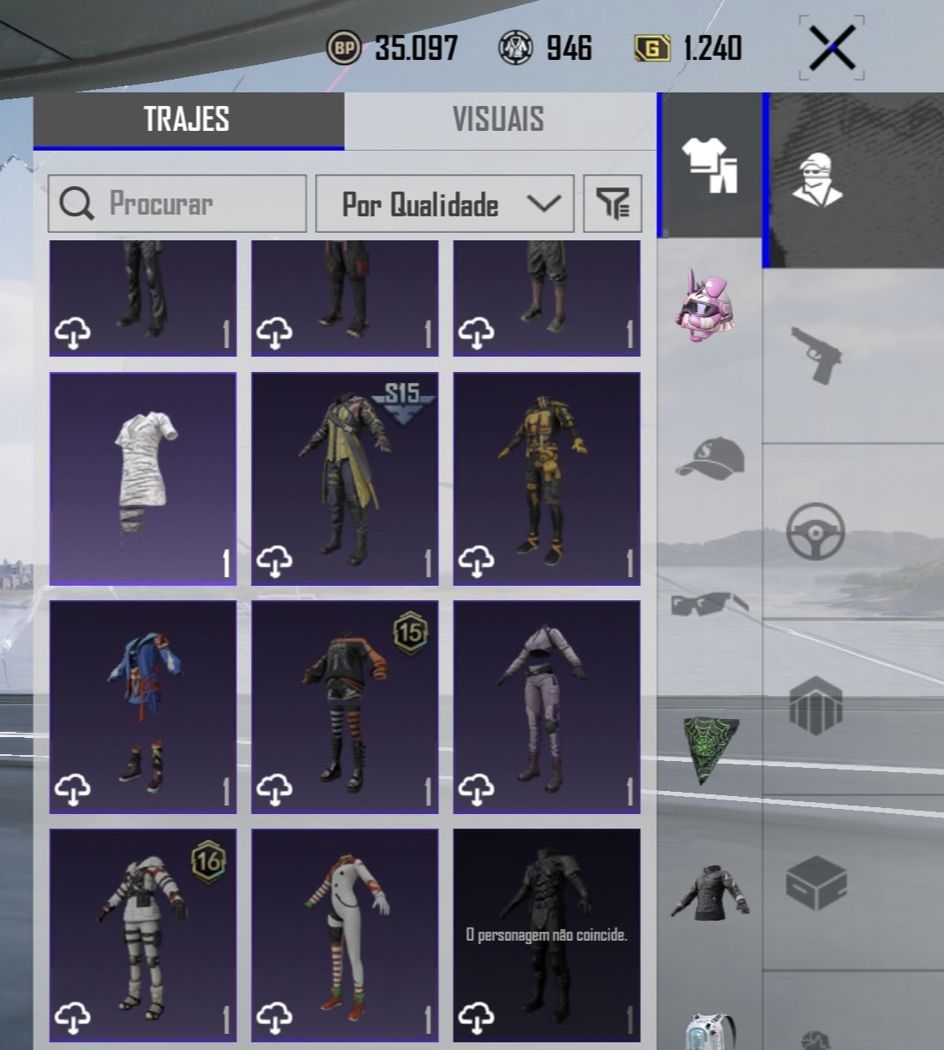 CONTA NÍVEL 51 Pubg Móbile COM SKINS BOAS