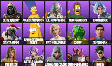 Conta Fortnite 35 Skins | Simpsons, Superman, Marty + Robin