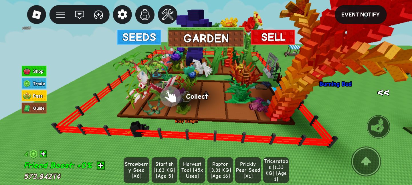 Conta Roblox - Upada em Roube um Brainrot e Grow a Garden