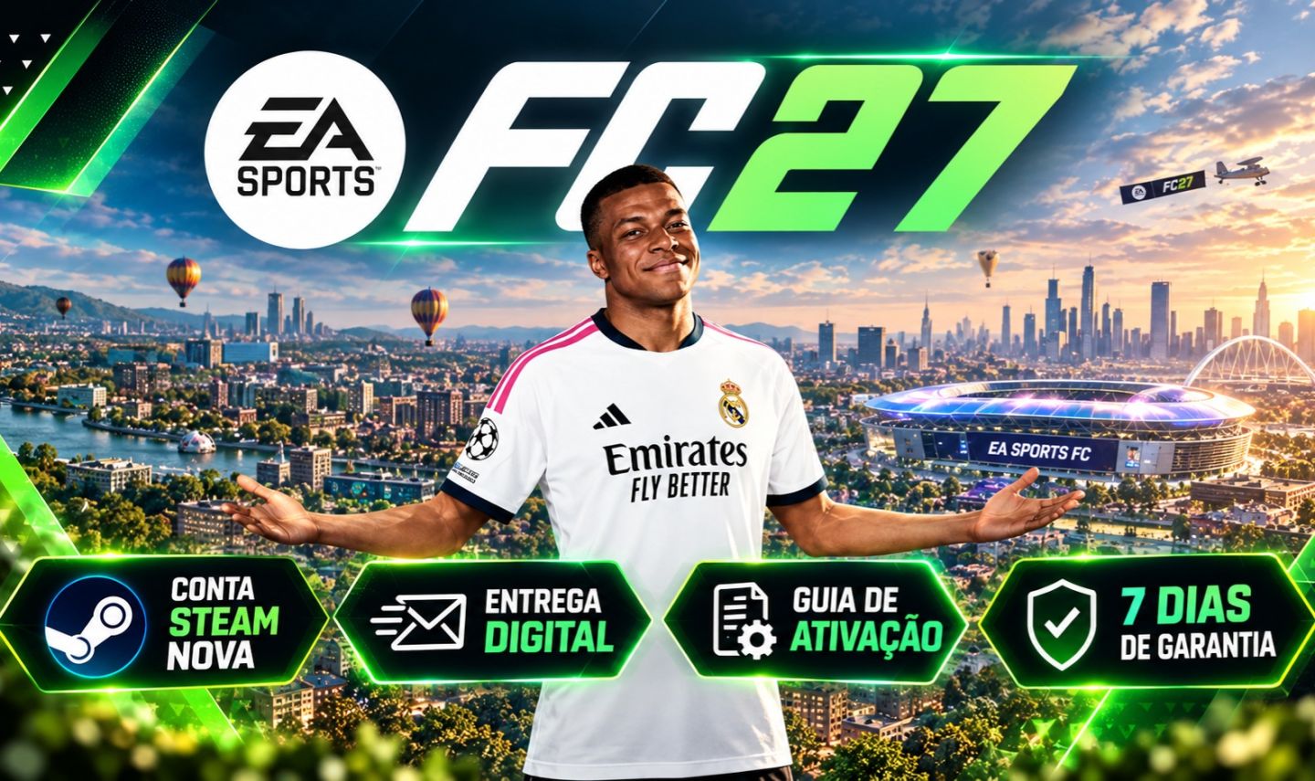 EA SPORTS FC 27 e 26 ONLINE | CONTA STEAM PC | JOGO INCLUSO | MENOR PREÇO
