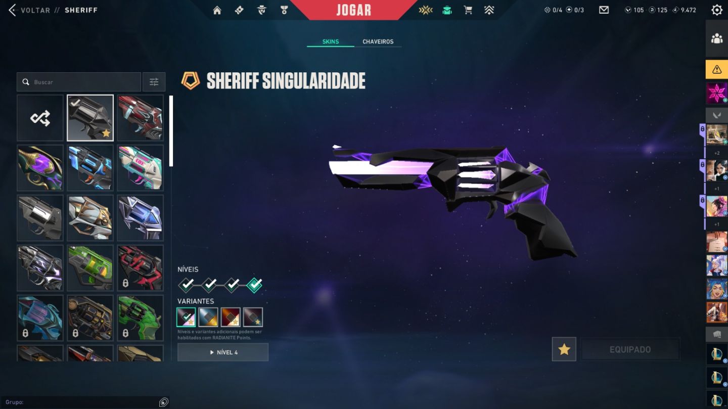CONTA VALORANT BRABA COM MUITA SKIN