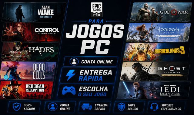 Contas Epic Games (CONTAS ONLINE) Escolha Seu Jogo | Full Acesso |Entrega Rápida