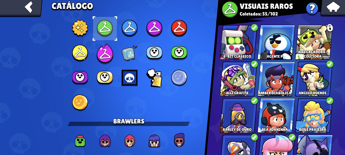 CONTA BRAWL STARS 23.064 TROFÉUS | 82/107 BRAWLERS