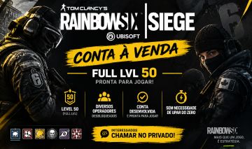 CONTA RAINBOW SIX SIEGE LVL 50