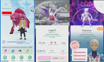 CONTA POKÉMON GO LEVEL 52 | 76 LENDARIO | 159 EVENTO | 47 FUNDO | MEWTWO IV100