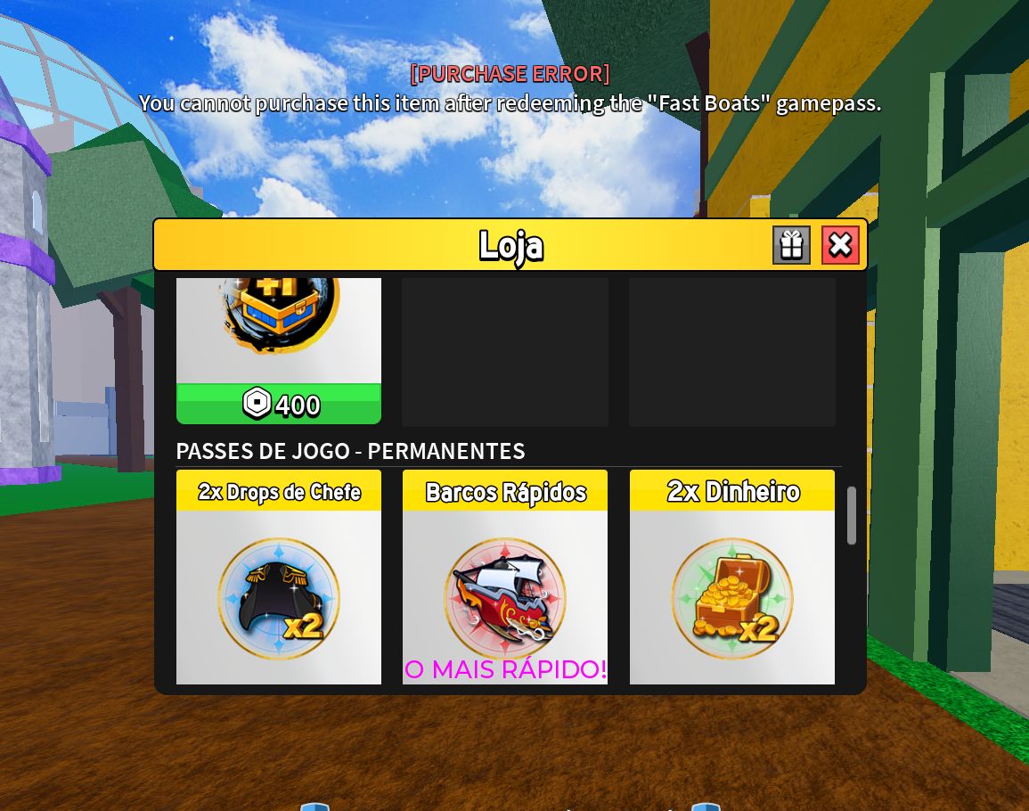 CONTA DE BLOX FRUITS COM TODAS AS GAMEPASS E FRUTAS PERMS E PET SIMULATOR 99