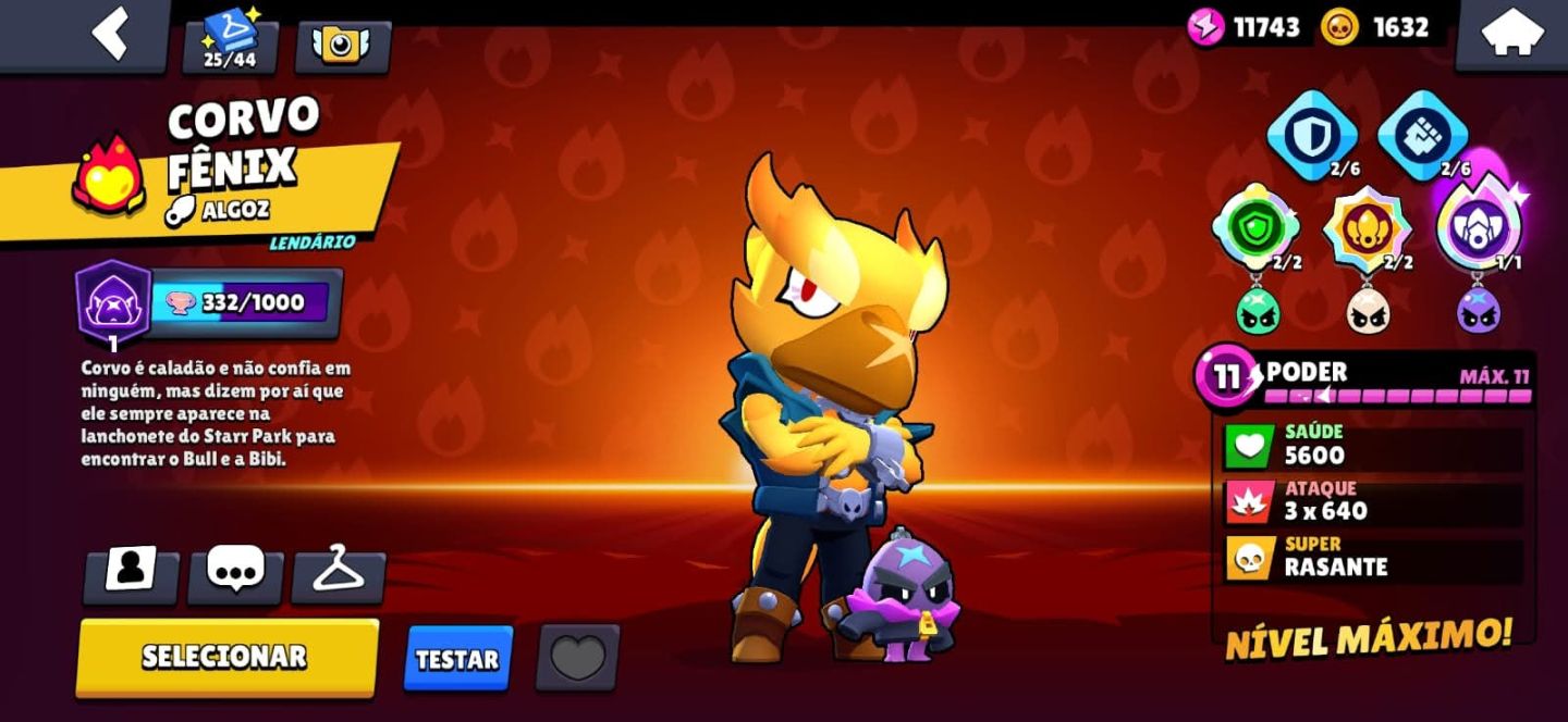 CONTA DE BRAWL STARS COM 46K DE TROFÉUS!!