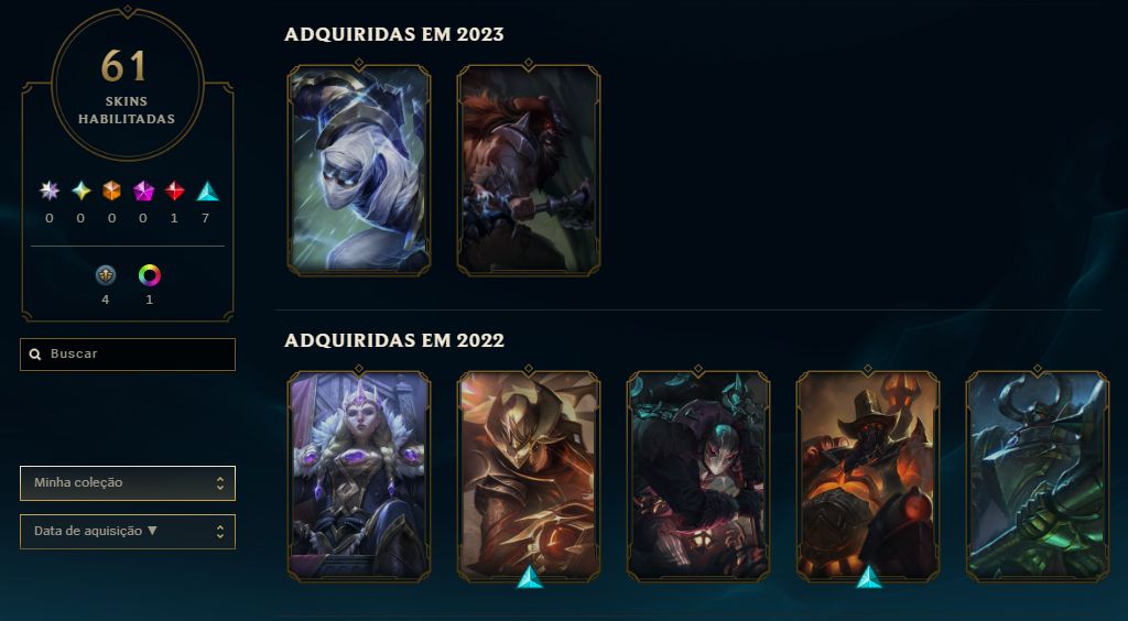 Conta LoL e Valorant