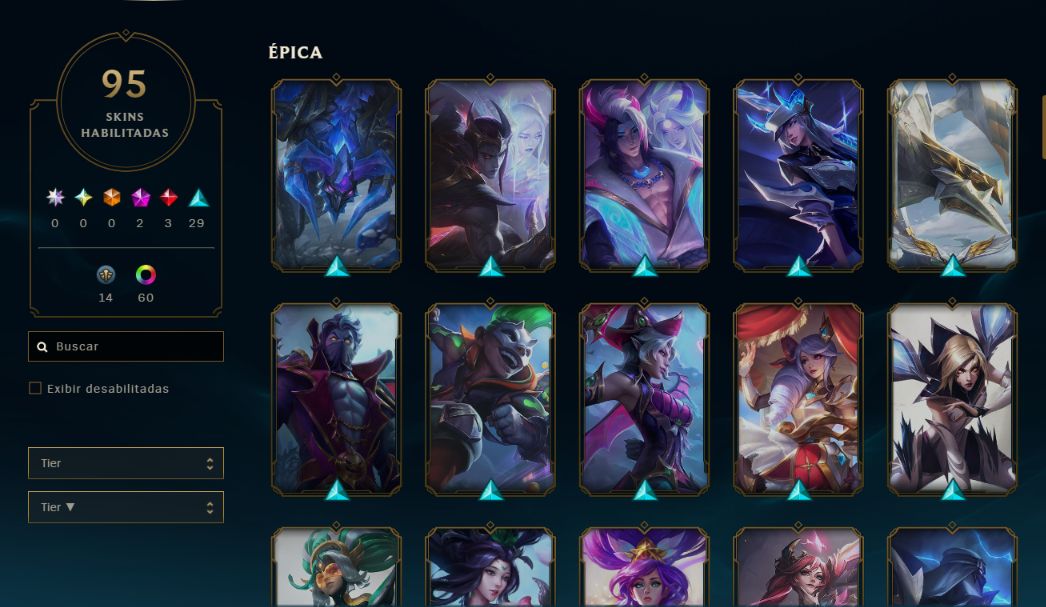 Conta LoL Esmeralda 1 mono kassadin