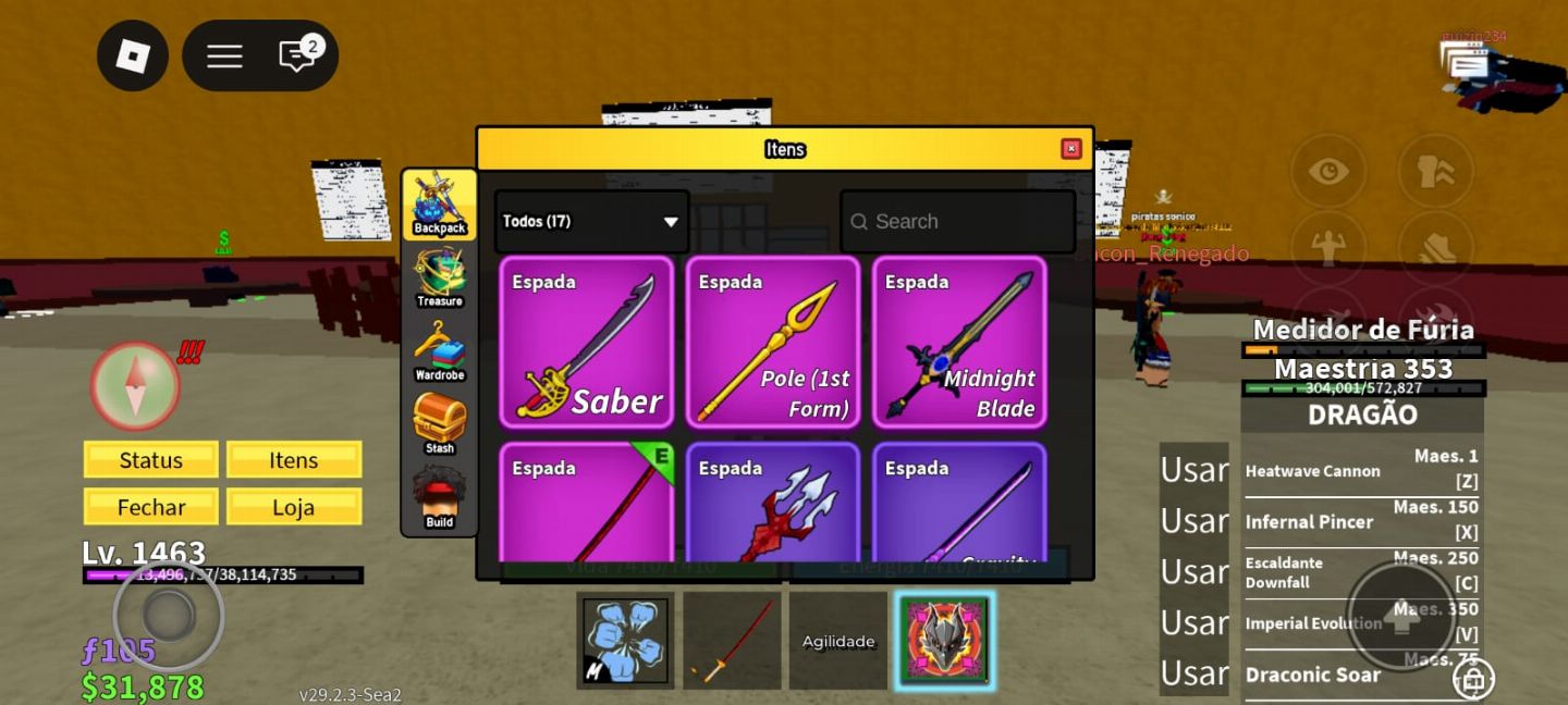 CONTA VERIFICADA DE ROBLOX COM BLOX FRUITS