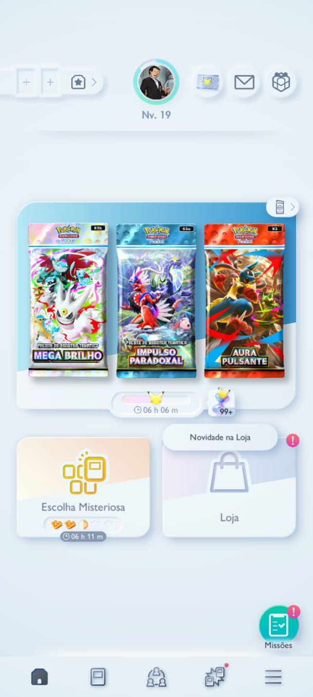 Conta Pokémon TCG - NV 19 com + de 1,3k cartas com muitas Full Art e Shinys!