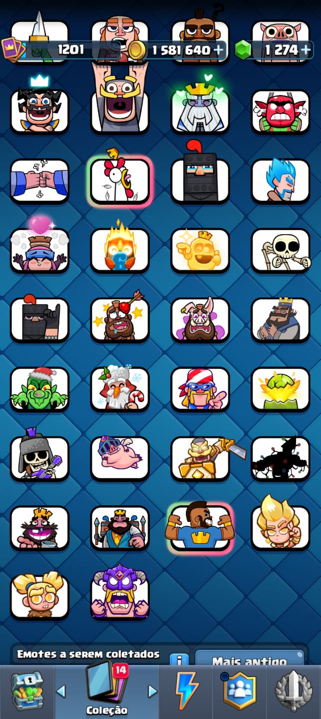 Conta de clash royale bastante upada, todas as cartas!!