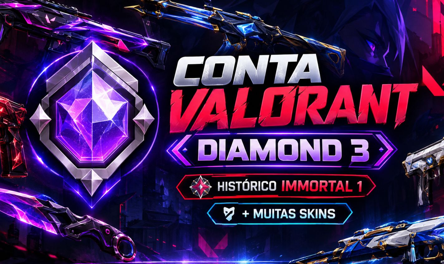 CONTA VALORANT DIAMOND 3 | HISTÓRICO IMMORTAL | MUITAS SKINS