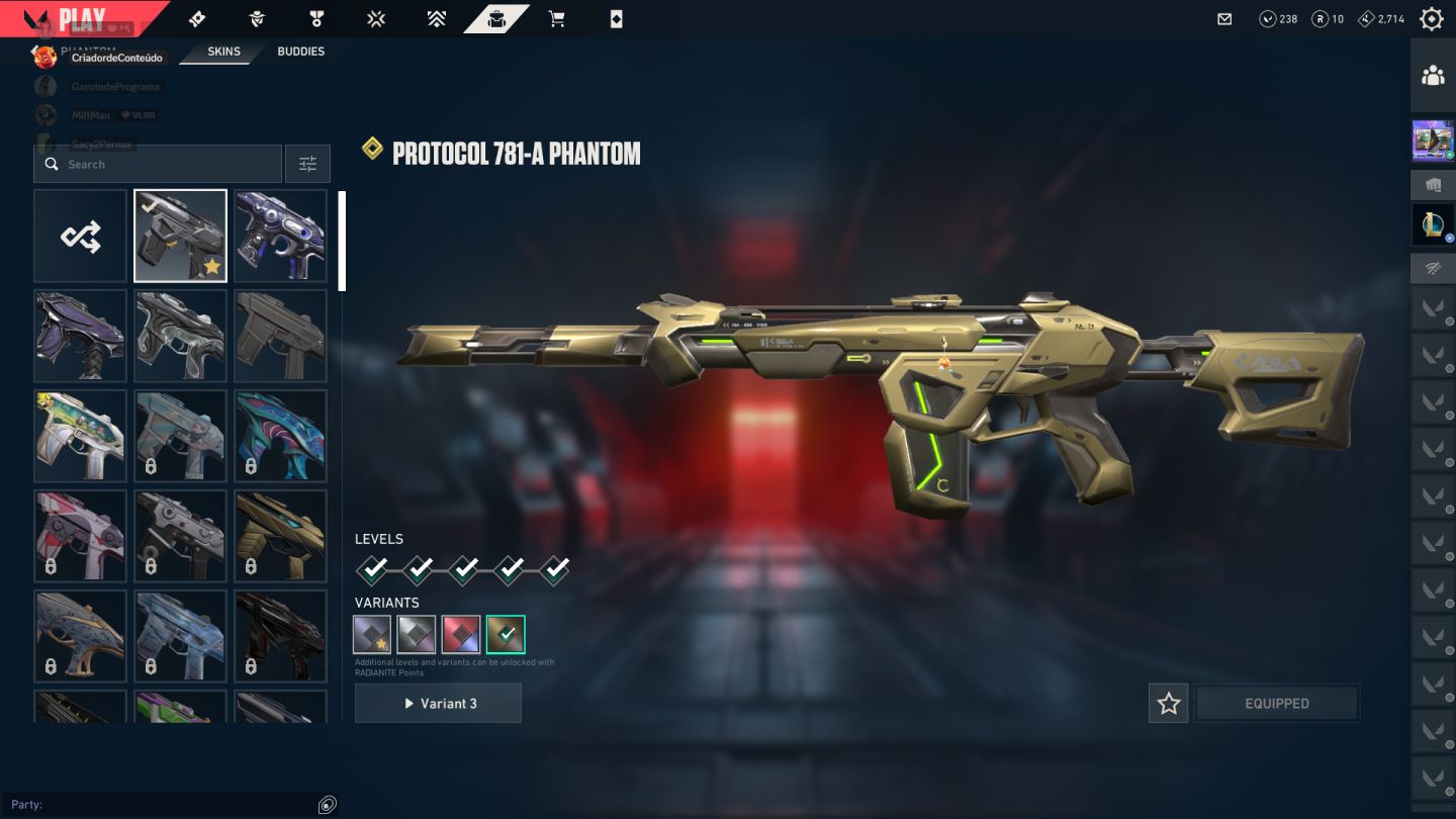 Conta dima 1, skins hypadas!!