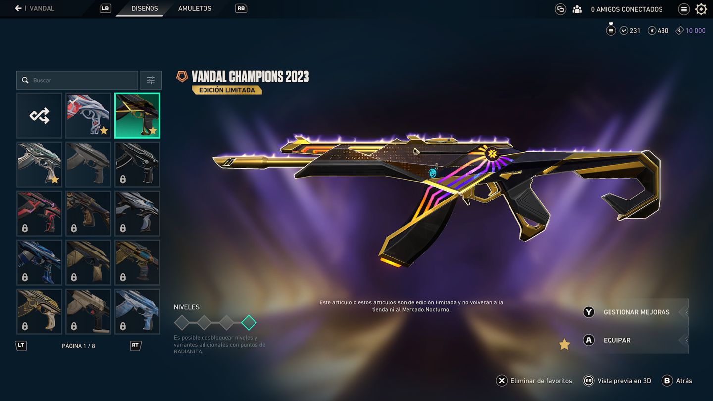 CONTA SUPREMA VALORANT | VANDAL CHAMPIONS 2023 + PHANTOM RECONHECIMENTO